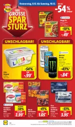 Gazetka promocyjna Lidl - Aktionsprospekt - Gazetka - ważna od 10.12 do 10.12.2022 - strona 46 - produkty: alesto, Cien, creme, eis, elle, filet, filets, fisch, früchte, gin, lätta, maggi, maggi fix, monster, Monster Energy, ndk, preisvorteil, reis, saupiquet, Schal, Schale, teller, thunfisch, Ti