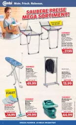 Gazetka promocyjna Combi - Prospekte - Gazetka - ważna od 03.06 do 03.06.2023 - strona 2 - produkty: angebot, angebote, asus, bodenwischer, Brei, bügel, Bügeleisen, bügeltisch, eimer, eis, elle, Garderobe, HP, reis, steckdose, Teleskop, teleskopstiel, teller, Ti, tisch, Trockner, tuc, wasser, Wischtuchpresse