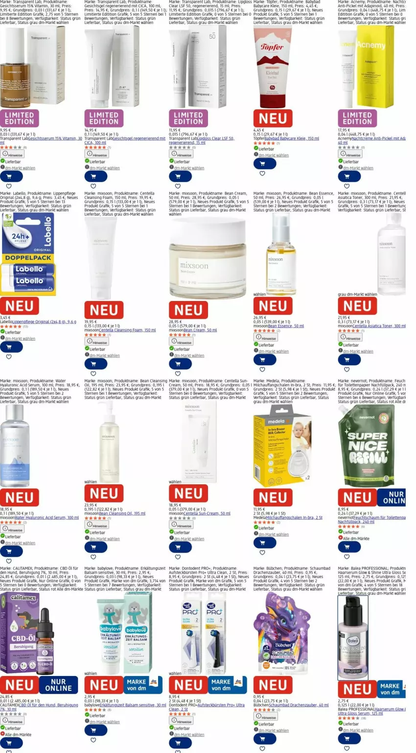 Aktueller Prospekt Dm Drogerie - Prospekte - von 22.12 bis 31.12.2025 - strona 14 - produkty: akku, aufsteckbürsten, Babylove, Bad, balsam, bree, bübchen, bürste, bürsten, creme, eis, ente, Erkältungs, gin, hyaluron, Labello, Lipgloss, Lippenpflege, milch, nachtcreme, papier, reis, rum, Schal, Schale, schaumbad, Serum, tee, Ti, toilettenpapier, Toner, vita