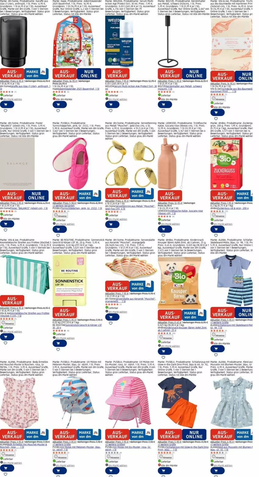 Aktueller Prospekt Dm Drogerie - Prospekte - von 22.12 bis 31.12.2025 - strona 18 - produkty: Adventskalender, Anzug, apfel, auer, Bau, Bauer, baumwolle, bio, bio-baumwolle, blume, blumen, body, decke, eis, elle, flasche, Karaffe, kerze, Kerzenhalter, Kinder, kleid, kosmetik, Kosmetiktasche, latte, mac, melone, melonen, Mütze, Omep, orange, reifen, reis, Ria, ring, rum, Schlafanzug, Serum, Serviette, servietten, Serviettenring, Skateboard, snack, Tasche, tee, Ti, tisch, tischdecke, trinkflasche, usb, weleda, wolle, zucker