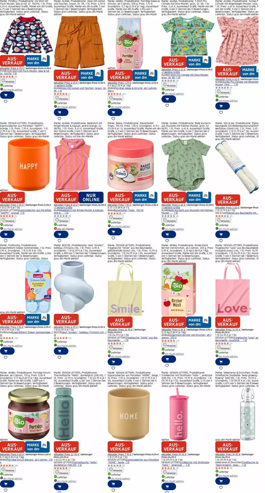 Aktueller Prospekt Dm Drogerie - Prospekte - von 22.12 bis 31.12.2025 - strona 20 - produkty: apfel, auer, Bad, banane, Bau, baumwolle, Becher, bio, bio-baumwolle, body, braun, butter, cin, eis, eiswürfel, elle, espresso, fisch, flasche, hose, kakao, Kinder, kirsch, kirsche, kirschen, lavendel, leine, LG, merl, müsli, orange, porridge, Profissimo, reis, ring, Rowi, shirt, sim, T-Shirt, Tasche, taschen, Ti, tragetasche, trinkbecher, trinkflasche, tunika, usb, Vase, wolle, würfel