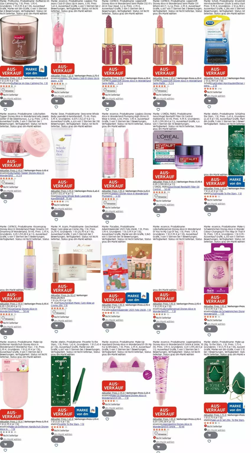 Aktueller Prospekt Dm Drogerie - Prospekte - von 22.12 bis 31.12.2025 - strona 23 - produkty: Adventskalender, bett, bier, body, creme, deo, Deocreme, disney, dove, Duftkerze, eis, elle, geschenkset, gin, Hefe, jeans, Kamill, kamille, kerze, kissen, l'oreal, lavendel, LG, Lipgloss, Lippenstift, Make-up, Maske, Peeling, Pinsel, Pinzette, Profissimo, reis, rel, Revital, revitalift, scholl, sim, tee, Ti, Tiere, topper, vita, Wels, Yo