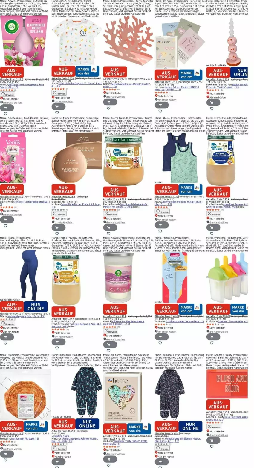 Aktueller Prospekt Dm Drogerie - Prospekte - von 22.12 bis 31.12.2025 - strona 28 - produkty: airwick, Anzug, apfel, banane, Bau, blume, blumen, Brei, Duftkerze, eis, elle, freche freunde, frucht, gillette, gillette venus, gin, grill, Hefe, hemd, hemden, hero, kerze, Kerzenhalter, Kinder, leggings, LG, merl, papier, penne, pfirsich, Profissimo, Raketen, rama, rasierer, raspberry, reis, Serviette, servietten, shirt, sim, Stabkerze, Stabkerzenhalter, T-Shirt, thermometer, Ti, Unterhemd, unterhemden, usb, venus, WICK, Wild