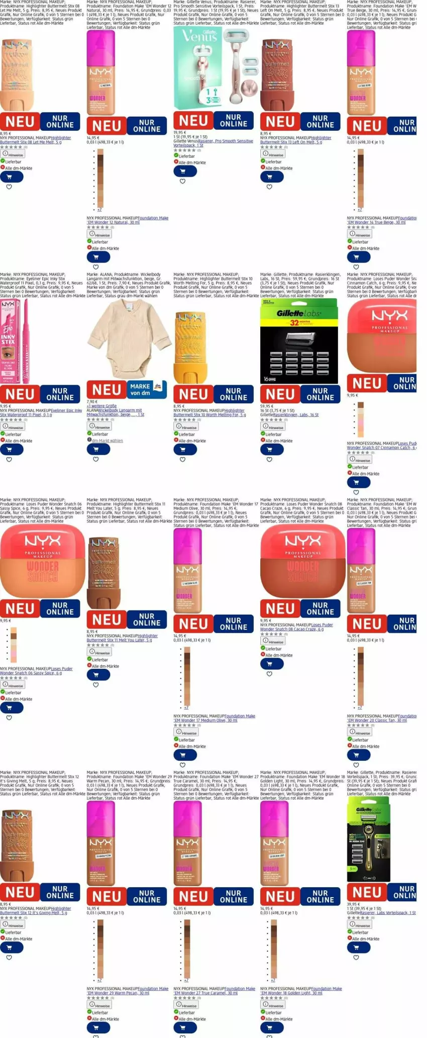 Aktueller Prospekt Dm Drogerie - Prospekte - von 22.12 bis 31.12.2025 - strona 3 - produkty: Bad, butter, caramel, cin, eier, eis, Eyeliner, gillette, gillette venus, natur, natura, olive, rasierer, Rasierklinge, rasierklingen, reis, Ti, usb, venus, WICK, Yo