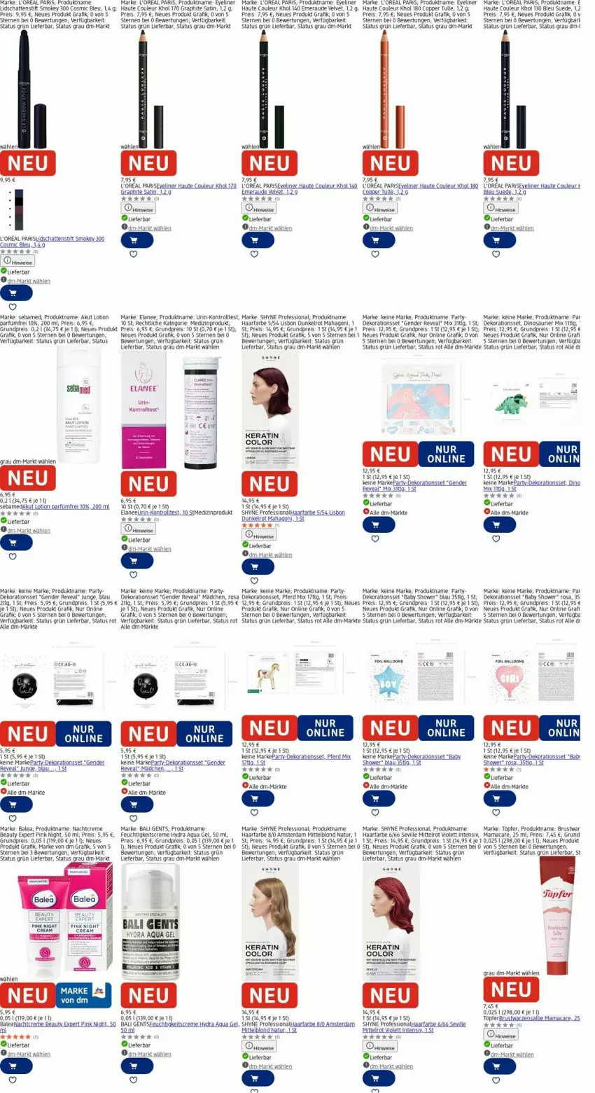 Aktueller Prospekt Dm Drogerie - Prospekte - von 22.12 bis 31.12.2025 - strona 5 - produkty: aqua, ball, creme, dekoration, eis, Elan, Eyeliner, feuchtigkeitscreme, l'oreal, LG, Lotion, mac, mam, medizinprodukt, nachtcreme, natur, rama, reis, sebamed, Ti, velvet
