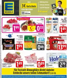 Gazetka promocyjna Edeka - Prospekte - Gazetka - ważna od 19.09 do 19.09.2026 - strona 3 - produkty: alkohol, alpro, aufschnitt, beere, beeren, beutel, bier, bierschinken, bounty, braten, decke, deka, drink, erde, erdinger, Feigen, flasche, frischwurst-aufschnitt, gulasch, gutschein, hafer, hartweizen, himbeer, himbeere, himbeeren, korn, mars, papier, pasta, schinken, snickers, soya, Ti, toilettenpapier, wurst, Zelt