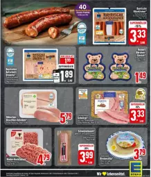 Gazetka promocyjna Edeka - Prospekte - Gazetka - ważna od 05.10 do 05.10.2024 - strona 19 - produkty: aufschnitt, Bau, eier, eis, elle, fleisch, hackfleisch, Käse, Käsekrainer, lebensmittel, rind, rinder, rinder-hackfleisch, Schal, Schale, schnitzel, schwein, schweine, Schweinebauch, spitzenqualität, Ti, wein, weine, ZTE