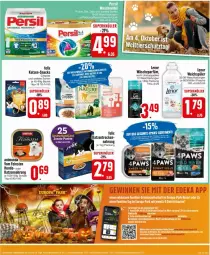 Gazetka promocyjna Edeka - Prospekte - Gazetka - ważna od 05.10 do 05.10.2024 - strona 25 - produkty: beutel, flasche, katzennahrung, lenor, lenor weichspüler, megaperls, persil, Schal, Schale, snack, snacks, universal megaperls, wäscheparfüm, weichspüler