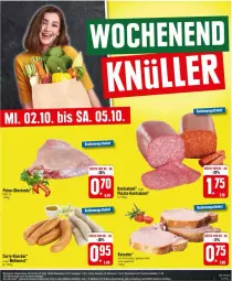 Gazetka promocyjna Edeka - Prospekte - Gazetka - ważna od 05.10 do 05.10.2024 - strona 27 - produkty: curry, deka, ente, kasseler, knacker, pute, salami, Ti, wurst