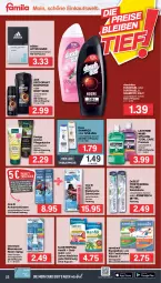 Gazetka promocyjna Famila - Prospekte - Gazetka - ważna od 02.07 do 02.07.2022 - strona 22 - produkty: Adidas, aufsteckbürsten, axe, body, bodyspray, bürste, bürsten, deo, deodorant, dove, duschdas, dusche, duschgel, eis, elektrische zahnbürste, flasche, kneipp, listerine, Meerwasser, oral-b, pflegedusche, reis, Safran, shampoo, shampoo oder spülung, spülung, tablet, tablett, Tablette, Ti, total care, vita, vitality, Vitamin C, wasser, zahnbürste