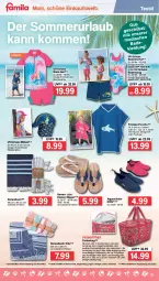 Gazetka promocyjna Famila - Prospekte - Gazetka - ważna od 02.07 do 02.07.2022 - strona 31 - produkty: Anzug, aqua, Bad, badeanzug, badeshorts, Carrybag, Damen-Slip, eis, elle, Jungfrau, kühltasche, Mütze, reis, schuhe, shorts, slip, Slipper, strandtuch, Tasche, tee, teller, Ti, tuc, uv-schutz