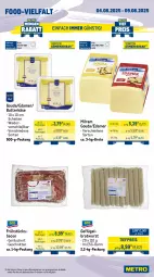 Gazetka promocyjna Metro - Wochen-Angebote Gastro - Gazetka - ważna od 09.08 do 09.08.2025 - strona 10 - produkty: bacon, beutel, bratwurst, brot, brötchen, butter, butterkäse, cin, coppenrath, Croissant, Donut, donuts, edamer, eis, elle, Geflügel, gin, Goldstücke, gouda, Käse, mac, milch, milram, reis, rum, schnitten, tagliatelle, Ti, tiefpreis, tuc, wurst
