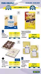 Gazetka promocyjna Metro - Wochen-Angebote Gastro - Gazetka - ważna od 09.08 do 09.08.2025 - strona 11 - produkty: bacon, beutel, bratwurst, brot, brötchen, butter, butterkäse, cin, coppenrath, Croissant, Donut, donuts, edamer, eis, elle, Geflügel, gin, Goldstücke, gouda, Käse, mac, milch, milram, reis, rum, schnitten, tagliatelle, Ti, tiefpreis, tuc, wurst