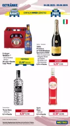 Gazetka promocyjna Metro - Wochen-Angebote Gastro - Gazetka - ważna od 09.08 do 09.08.2025 - strona 14 - produkty: alkohol, angebot, aperitif, beere, bier, ecco, eis, elle, erdinger, flasche, frucht, getränk, getränke, himbeer, himbeere, lillet, martini, Metro, metro gastro, Palette, prosecco, puma, reis, spumante, Three Sixty, Ti, tiefpreis, valdo, zitrone, zitronen, zucker
