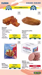 Gazetka promocyjna Metro - Wochen-Angebote Gastro - Gazetka - ważna od 09.08 do 09.08.2025 - strona 4 - produkty: Abtei, angebot, angebote, aqua, beutel, bier, braten, brustfilet, burger, eis, elle, ente, Entenbrust, filet, fisch, fische, Fischer, fischtheke, fleisch, forelle, frischfisch, früchte, garnelen, lachs, lachsfilet, meeresfrüchte, Metro, reis, rel, rind, rindfleisch, rwe, salomon, Schere, seelachsfilet, Ti, tiefpreis, Wild