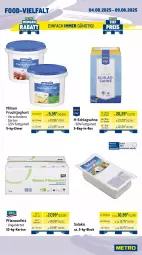 Gazetka promocyjna Metro - Wochen-Angebote Gastro - Gazetka - ważna od 09.08 do 09.08.2025 - strona 9 - produkty: bag-in-box, datteltomaten, eimer, eis, elle, frucht, fruchtjoghurt, gin, joghur, joghurt, korb, Lauchzwiebel, lauchzwiebeln, mac, milch, milram, obst, Pfifferlinge, pflanze, pflanzen, Pflanzenfett, reis, sahne, salakis, schlagsahne, Ti, tiefpreis, tisch, tomate, tomaten, zucchini, zwiebel, zwiebeln
