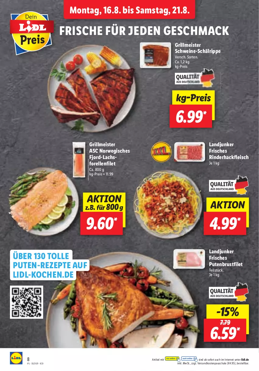 Aktueller Prospekt Lidl - Aktionsprospekt - von 16.08 bis 21.08.2021 - strona 8