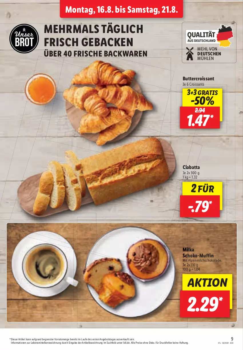 Aktueller Prospekt Lidl - Aktionsprospekt - von 16.08 bis 21.08.2021 - strona 9