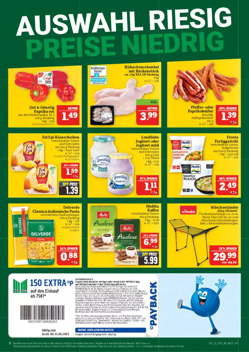 Aktueller Prospekt Marktkauf - Prospekt - von 15.06 bis 21.06.2025 - strona 2 - produkty: coupon, deka, eis, erde, kartoffel, reis, tee, Ti