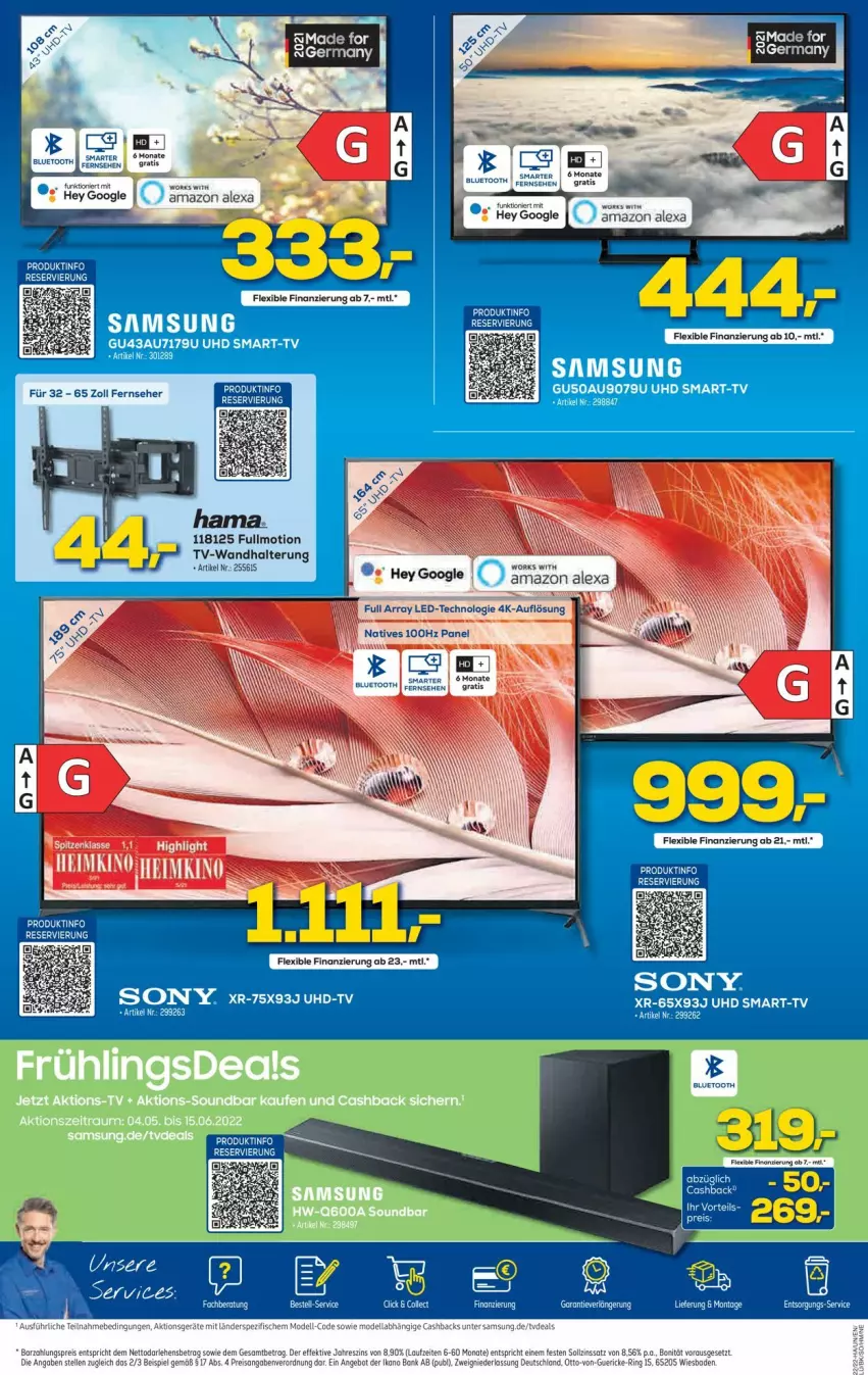 Aktueller Prospekt Euronics - Prospekte - von 01.06 bis 08.06.2022 - strona 2 - produkty: alexa, amazon alexa, fernseher, Samsung, sony, Ti, uhd, wandhalterung