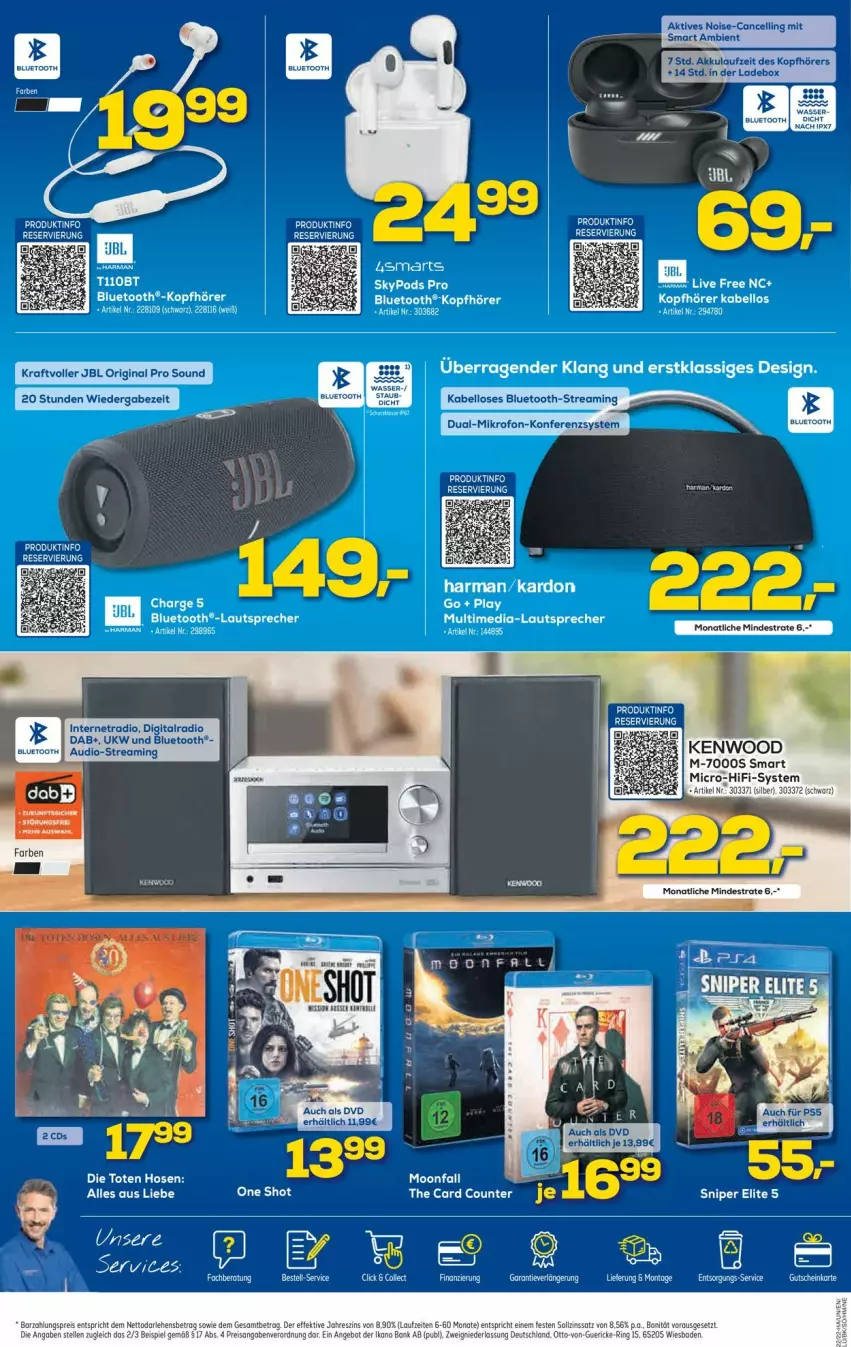 Aktueller Prospekt Euronics - Prospekte - von 01.06 bis 08.06.2022 - strona 4 - produkty: akku, dvd, ente, gin, gutschein, harman, jbl, kopfhörer, kraft, lautsprecher, Multimedia-Lautsprecher, Radio, tee, Ti