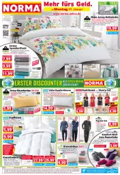 Gazetka promocyjna Norma - Norma - Gazetka - ważna od 07.02 do 07.02.2022 - strona 1 - produkty: asti, auer, Bau, baumwolle, Bebe, beere, bett, Betttuch, bettwäsche, bügel, eis, elle, Engel, Flowers, gin, Hausschuhe, hemd, jersey-bettwäsche, kissen, Klarsichtbox, kopfkissen, Kuschelweich, mint, Nachthemd, ndk, Pyjama, reine baumwolle, reis, Ria, ring, schuhe, shorty, spannbetttuch, Spezi, Spiele, Ti, tisch, tuc, wolle