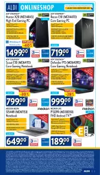 Gazetka promocyjna Aldi Nord - ALDI Multimedia - Gazetka - ważna od 04.11 do 04.11.2023 - strona 3 - produkty: aldi, aldi talk, alle artikel ohne dekoration, Android TV, angebot, angebote, auer, aust, Bau, computer, dekoration, deo, eis, elle, epson, erde, fernbedienung, fernseher, gaming notebook, Gaming PC, geforce, Germ, gin, gtx, hardware, Intel, kamera, Laptop, LG, medion, Medion Akoya, ndk, netflix, notebook, nvidia, pute, reis, ring, rtx, rwe, ryzen, Schal, Schale, scout, sim, Software, Spiele, ssd, Ti, uhr