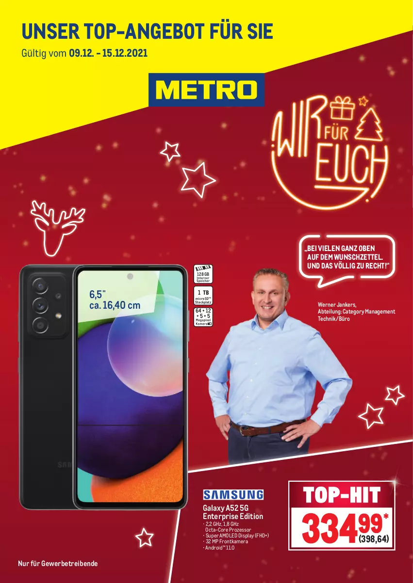 Aktueller Prospekt Metro - Smartphone - von 09.12 bis 15.12.2021 - strona 1