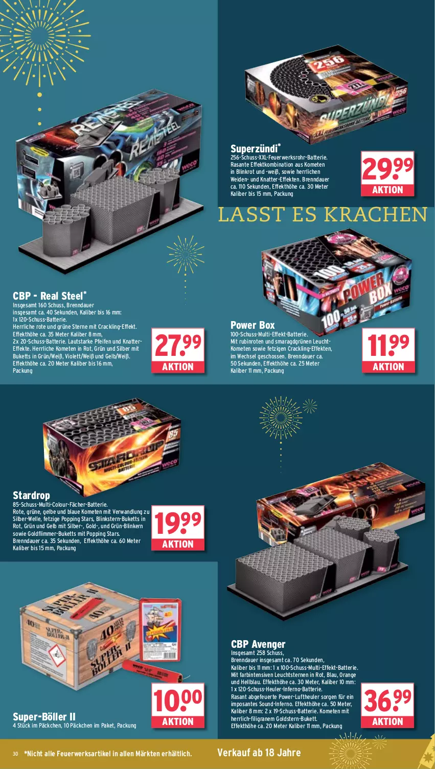 Aktueller Prospekt Wasgau - von 23.12 bis 28.12.2024 - strona 30 - produkty: auer, batterie, Blinkstern-Buketts, elle, Feuerwerksartikel, Heu, orange, Popp, Rubin, rwe, SANTE, tee, Ti