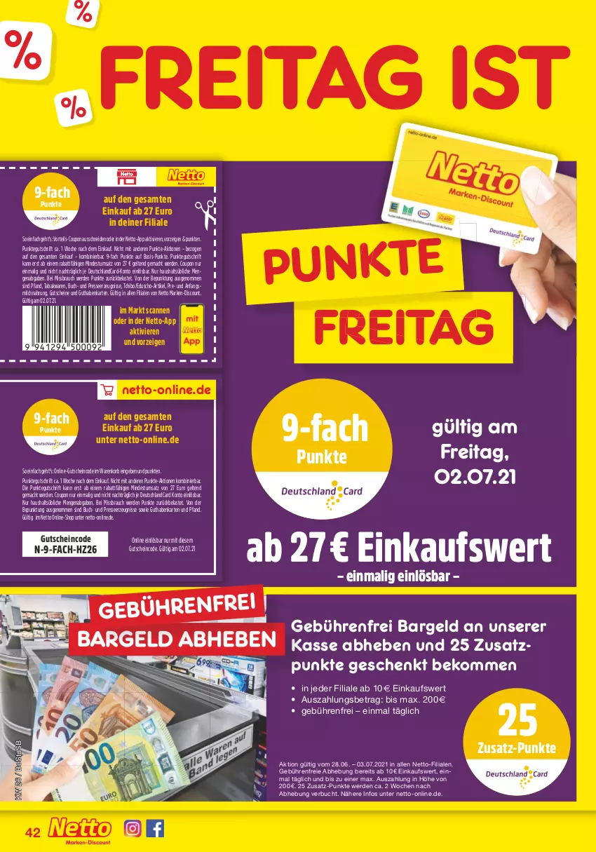 Aktueller Prospekt Netto Marken-Discount - Filial Angebote - von 28.06 bis 03.07.2021 - strona 44