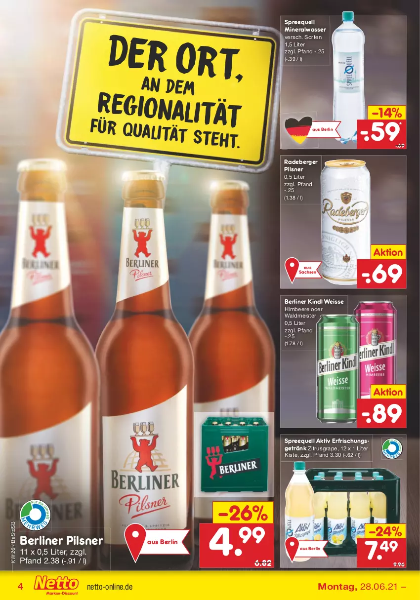 Aktueller Prospekt Netto Marken-Discount - Filial Angebote - von 28.06 bis 03.07.2021 - strona 6