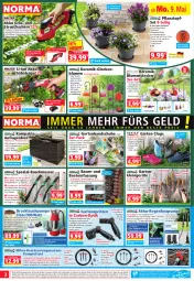 Gazetka promocyjna Norma - Norma - Gazetka - ważna od 16.05 do 16.05.2022 - strona 2 - produkty: adapter, akku, Akku-Regenfasspumpe, asti, auflagenbox, Bau, Bebe, beere, Beetumrandung, Behälter, blume, blumen, braun, brause, Brei, Clogs, dell, eis, elle, ente, Garten, gartenschlauch, gin, handschuhe, Holz, HP, käfer, kraft, ladegerät, LG, Liege, messer, Mett, Mode, ndk, passend für alle, Pflanztopf, rasen, rasenmäher, Rauch, reis, rwe, Säbelsäge, säge, Schal, Schere, schlauch, Schmetterling, schuhe, Spezi, Spiele, Strauchschere, Teleskop, Ti, tisch, topf, Topfset, Untersetzer, wasser, werkzeug