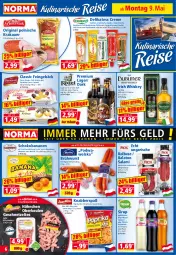 Gazetka promocyjna Norma - Norma - Gazetka - ważna od 16.05 do 16.05.2022 - strona 6 - produkty: apfel, auer, bacon, Balaton, ball, banane, bananen, beere, beutel, Blüte, brombeere, Brühwurst, caramel, chili, creme, eis, flasche, fleisch, frucht, Fruchtmark, geschnetzeltes, gewürz, Gewürzcreme, gin, gulasch, Gulaschcreme, himbeer, himbeere, irish whiskey, Käse, knoblauch, krakauer, kühlregal, LG, mac, mais, melone, melonen, mit frucht, natur, paprika, paprika mix, pfirsich, pizza, regal, ring, salami, schoko, Schokobananen, sirup, snack, spaghetti, Ti, wasser, wassermelone, wassermelonen, Wels, whiskey, wurst, Zelt, zwiebel