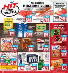 Gazetka promocyjna Hit - Prospekte - Gazetka - ważna od 21.05 do 21.05.2022 - strona 1 - produkty: alkohol, beere, beeren, bier, butter, cola, coupon, darbo, Dr. Oetker, drink, eis, elle, erdbeere, erdbeeren, flammkuchen, flasche, gerolsteine, gerolsteiner, gin, henkel, irische butter, jahrgangssekt, kaffee, kaffeepads, Käse, kerrygold, konfitüre, kräuter, kräuterbutter, kuchen, lamm, langnese, leerdammer, magnum, Meister, Mett, milch, mumm, müsli, natur, obst, oder kräuter, persil, persil waschmittel, pizza, red bull, reis, rel, ristorante, ristorante pizza, Schal, Schale, schnittkäse, schwein, schweine, sekt, senseo, spareribs, Sprudel, steak, steaks, steiner, teller, Ti, Tiere, tisch, toffifee, vita, vitalis, vitalis müsli, waschmittel, weihenstephan, wein, weine