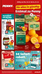 Gazetka promocyjna Penny - Prospekte - Gazetka - ważna od 21.12 do 21.12.2024 - strona 1 - produkty: butter, cin, coca-cola, cola, creme, fanta, ferrero, getränk, gin, irische butter, jacobs, jacobs krönung, kirsch, kirsche, Mezzo Mix, nuss, nutella, sprite, Ti