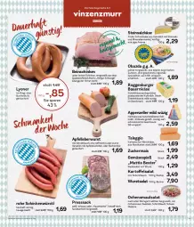 Gazetka promocyjna Aez - Prospekte - Gazetka - ważna od 25.05 do 25.05.2024 - strona 5 - produkty: apfel, appenzeller, auer, Bau, Bauer, Becher, buch, burger, eis, elle, hartkäse, Hausmacher, hofgut, Holz, Käse, leberwurst, lyoner, mac, mais, Mantel, milch, Mutti, natur, nudel, nudelsalat, nuss, obazda, presssack, reis, Ria, ring, sac, salat, salz, schinken, schnittkäse, schnittlauch, Spezi, Steinsalzkäse, Ti, weichkäse, wurst, Yo, ZTE, zucker, zuckermais, zwiebel, zwiebeln