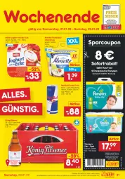 Gazetka promocyjna Netto Marken-Discount - Filial-Angebote - Gazetka - ważna od 29.01 do 29.01.2022 - strona 31 - produkty: almette, angebot, coupon, coupons, drink, eier, energy drink, frischkäse, joghur, joghurt, joghurt mit der ecke, Käse, könig pilsener, Mett, Müller, pampers, pils, pilsener, red bull, sofortrabatt, Ti, ZTE