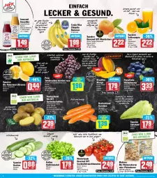 Gazetka promocyjna Hit - Wochenprospekt - Gazetka - ważna od 15.02 do 15.02.2025 - strona 2 - produkty: auer, banane, bananen, beere, beeren, berliner, beutel, bio, bio hit, chiquita, cocktail, cocktails, curry, discount, eis, flasche, fleisch, frucht, fruchtfleisch, gurke, gurken, heidelbeere, heidelbeeren, Innocent, joghur, joghurt, karotten, kartoffel, kartoffeln, kuchen, kühlschrank, Lusti, mac, mandarine, mandarinen, mango, natur, naturland, nuss, obst, Ofen, orange, orangen, Pfannkuchen, pinienkerne, Rauch, reis, saft, Saftorangen, salat, salate, Salus, Schal, Schale, Schrank, smoothie, smoothies, speisekartoffeln, spitzkohl, strauchtomaten, tafeltrauben, Ti, tisch, tomate, tomaten, trauben, walnuss, walnusskerne, zitrone, zitronen, ZTE, zucker