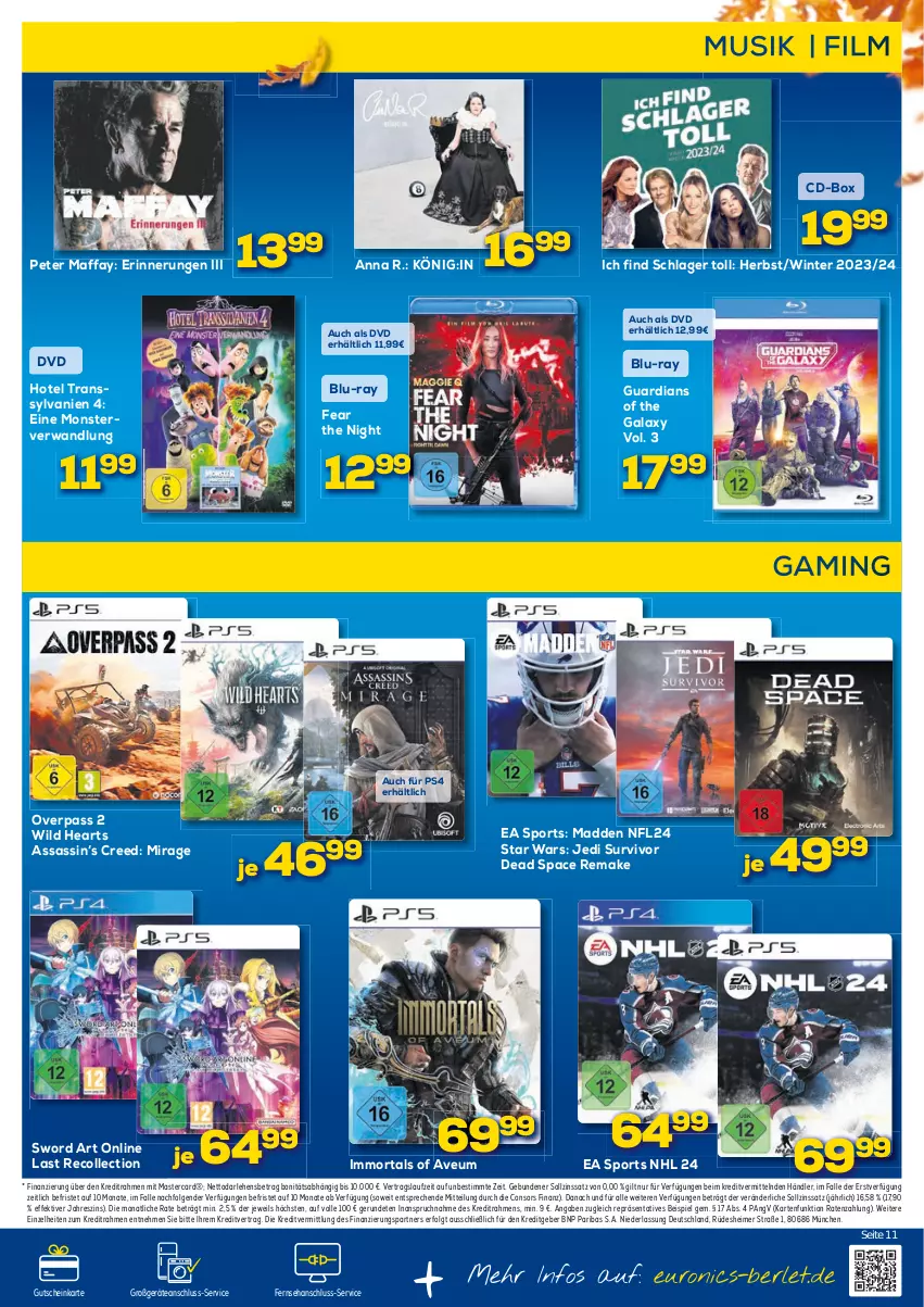 Aktueller Prospekt Berlet - Markt ändern > - von 09.10 bis 14.10.2023 - strona 11 - produkty: blu-ray, consors finanz, dvd, eimer, eis, gutschein, LG, mastercard, monster, ps4, Sport, Ti, Wild