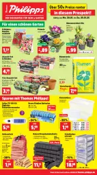 Gazetka promocyjna Thomas Philipps - Gazetka - ważna od 25.01 do 25.01.2025 - strona 1 - produkty: Anfeuerholz, batterie, batterien, blume, blumen, blumenerde, braun, briketts, dahlie, decke, Deckel, eis, elle, erde, Fieberthermometer, Garten, Holz, Klarsichtbox, kokos, kräuter, lamm, mit gemüse, Narzissen, oder kräuter, Ofen, Primeln, reis, sac, Schrank, schubladen, thermometer, Ti, tomate, tomaten, topf, vorteilspreis, ZTE, zwiebel, zwiebeln