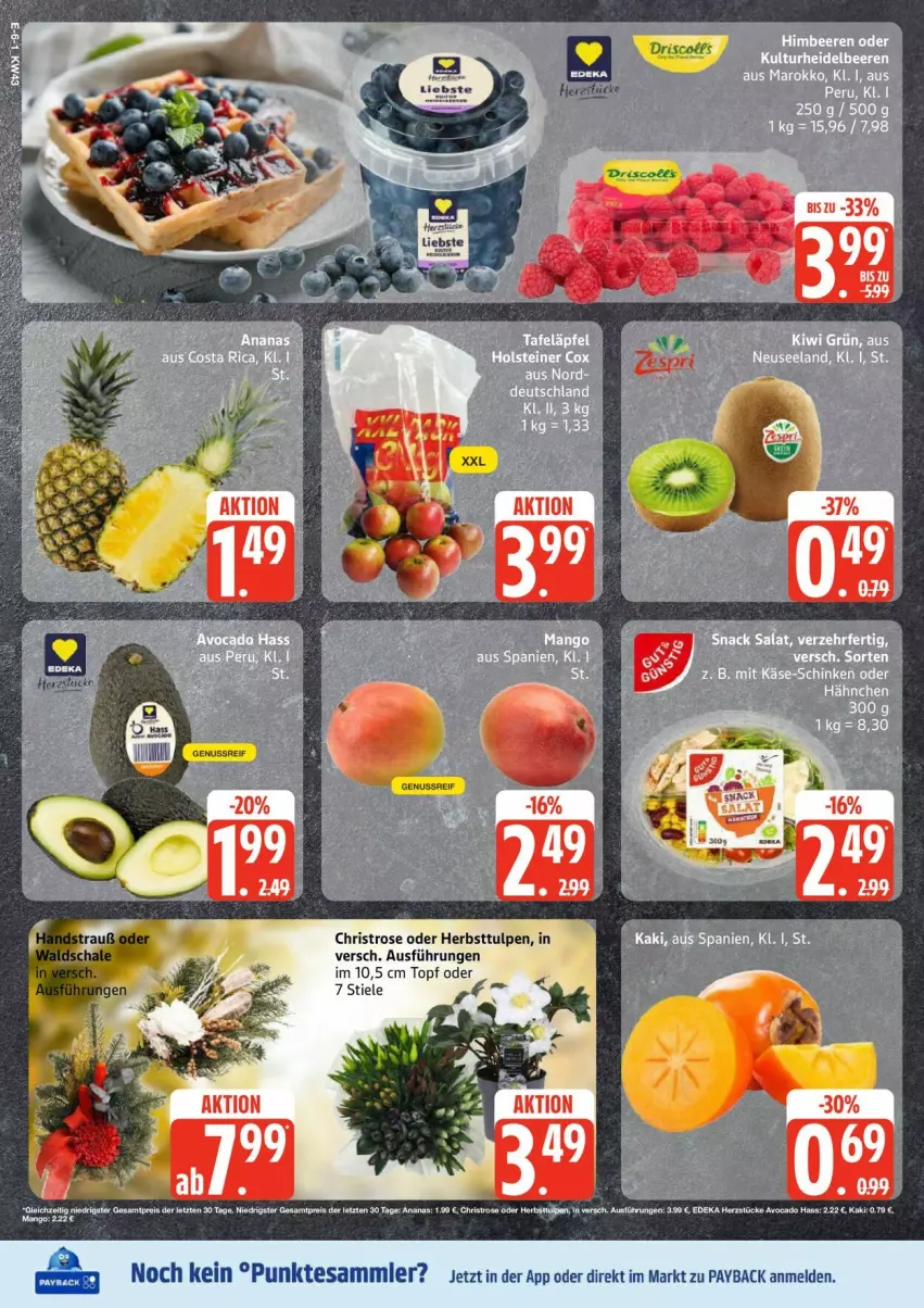 Aktueller Prospekt Edeka - Prospekte - von 20.10 bis 25.10.2025 - strona 6 - produkty: ananas, eis, nuss, payback, reis, tesa, Ti, topf, ZTE