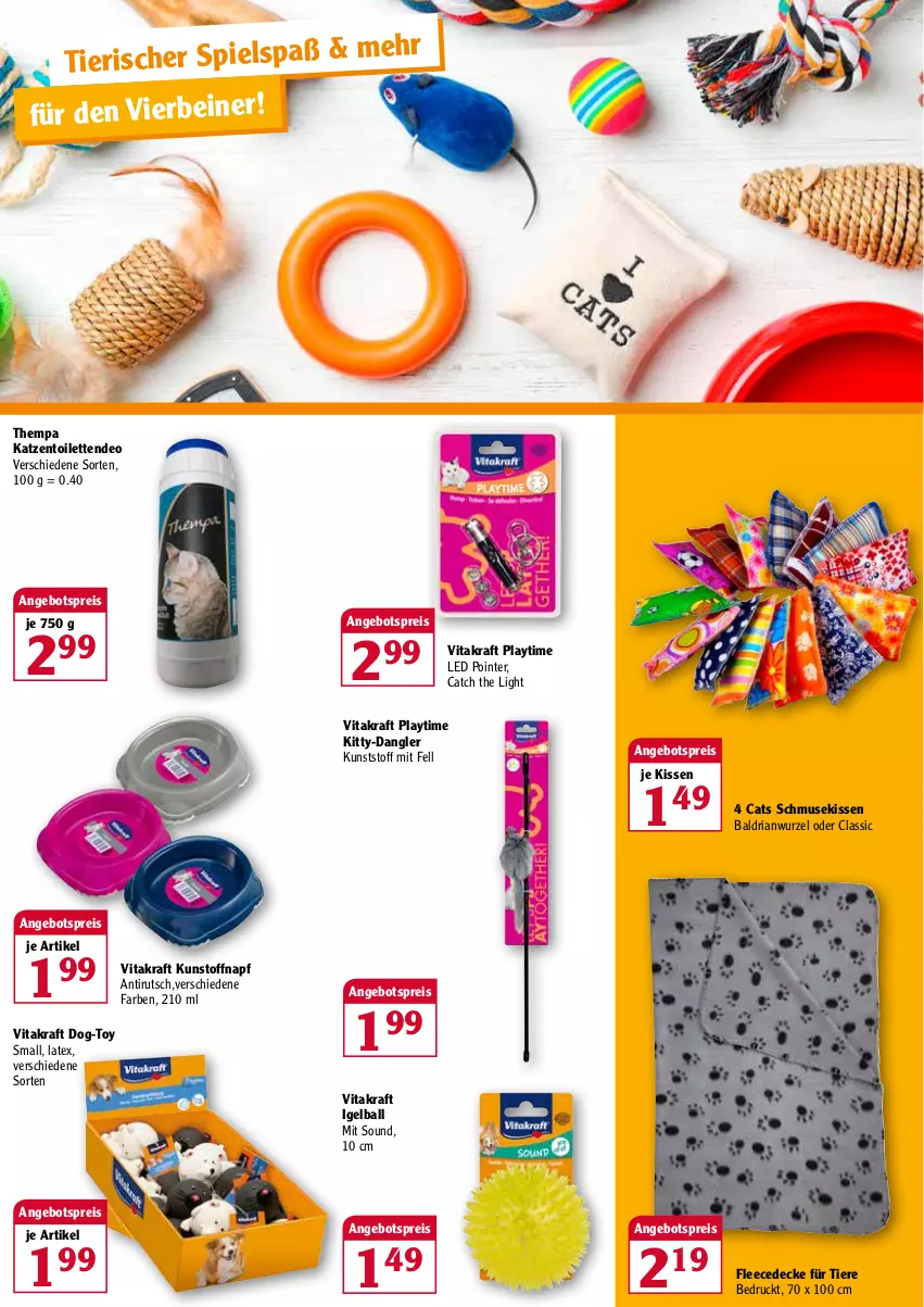 Aktueller Prospekt Globus - Prospekte - von 24.01 bis 29.01.2022 - strona 5 - produkty: angebot, angebotspreis, ball, decke, deo, eis, fleecedecke, kissen, kraft, reis, Ria, Ti, Tiere, vita, vitakraft