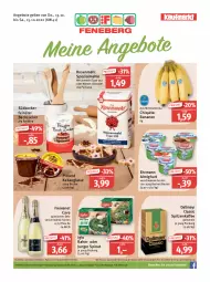 Gazetka promocyjna Feneberg - Prospekte - Gazetka - ważna od 15.10 do 15.10.2022 - strona 1 - produkty: almighur, almighurt, angebot, angebote, banane, bananen, Becher, beutel, Cava, chiquita, dallmayr, ehrmann, ehrmann almighurt, eis, elle, flasche, freixenet, iglo, kaffee, kakao, lebensmittel, mehl, reis, rosen, Rosenmehl, sekt, Spezi, spinat, südzucker, Ti, weizenmehl, wiener, ZTE, zucker