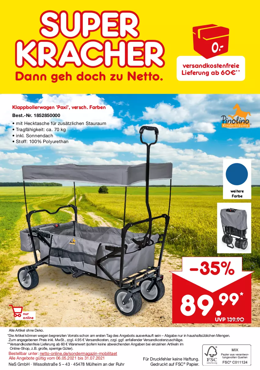 Aktueller Prospekt Netto Marken-Discount - Online-SondermagazinMobilität - von 06.05 bis 31.07.2021 - strona 12