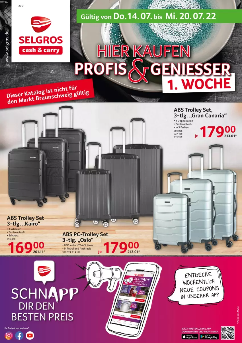 Aktueller Prospekt Selgros - Nonfood - von 14.07 bis 20.07.2022 - strona 1 - produkty: coupon, coupons, decke, eis, LG, reis, Ria, Ti, trolley