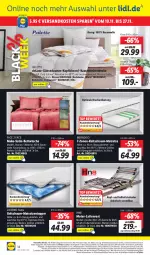 Gazetka promocyjna Lidl - Aktionsprospekt - Gazetka - ważna od 25.11 do 25.11.2023 - strona 16 - produkty: angebot, angebote, asti, Bau, baumwolle, bett, bettwäsche, decke, dell, eis, elle, Ergee, Holz, kaltschaum-matratze, kissen, Kissenbezug, kopfkissen, latte, lattenrost, matratze, matratzen, Matratzentopper, meradiso, Mode, ndk, reis, rel, Ria, satin-bettwäsche, Schal, Schale, telefon, Ti, tisch, topper, Trockner, uhr, weck, wolle