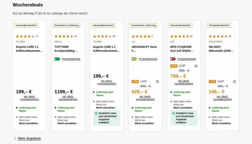 Aktueller Prospekt Saturn - Prospekte - von 24.02 bis 05.03.2025 - strona 4 - produkty: angebot, angebote, auto, caffe, elle, kaffee, kaffeevollautomat, LG, miele, mikrowelle, ndk, panasonic, spee, Tchibo, uhr, versandkostenfrei