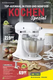 Gazetka promocyjna Metro - Kochen Spezial - Gazetka - ważna od 07.09 do 07.09.2022 - strona 1 - produkty: edelstahl, eis, elle, fleisch, KitchenAid, küche, Küchen, küchenmaschine, latte, Metro, reis, rwe, schüssel, Spezi, teller, Ti, wurst