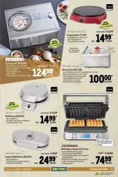 Gazetka promocyjna Metro - Kochen Spezial - Gazetka - ważna od 07.09 do 07.09.2022 - strona 23 - produkty: auto, Bau, beef, Behälter, beko, braun, brötchen, Brühe, chips, dessert, desserts, edelstahl, eis, eismaschine, elle, ente, fisch, fleisch, frucht, Garten, geback, Gemüsebrühe, grill, grillfläche, Holz, joghur, joghurt, kompressor, kontaktgrill, kräuter, kräutern, latte, lebensmittel, leine, messer, müsli, Müsliriegel, nuss, obst, pfanne, pfannen, pilze, Rauch, reis, Ria, riegel, sahne, schüssel, Sorbet, spülmaschinen, Ti, Waffeleisen, waffeln