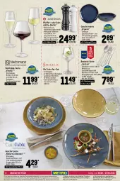 Gazetka promocyjna Metro - Kochen Spezial - Gazetka - ważna od 07.09 do 07.09.2022 - strona 6 - produkty: backofen, besteck, besteck-set, brie, brut, cabernet, dessert, Dessertteller, edelstahl, eis, elle, ente, gabel, geschirr, Geschirrserie, gin, Holz, kaffee, kuchen, latte, LG, Löffel, messer, mikrowelle, natur, Ofen, pfeffer, Pfeffermühle, quad, reis, riesling, salz, Salzmühle, schüssel, Speiseteller, Spezi, spülmaschinen, suppe, suppen, teller, Ti, tisch, tonic